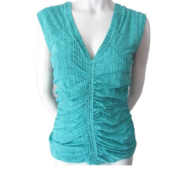 Kenneth Cole Reaction Mesh Top M - Picture 1 of 2